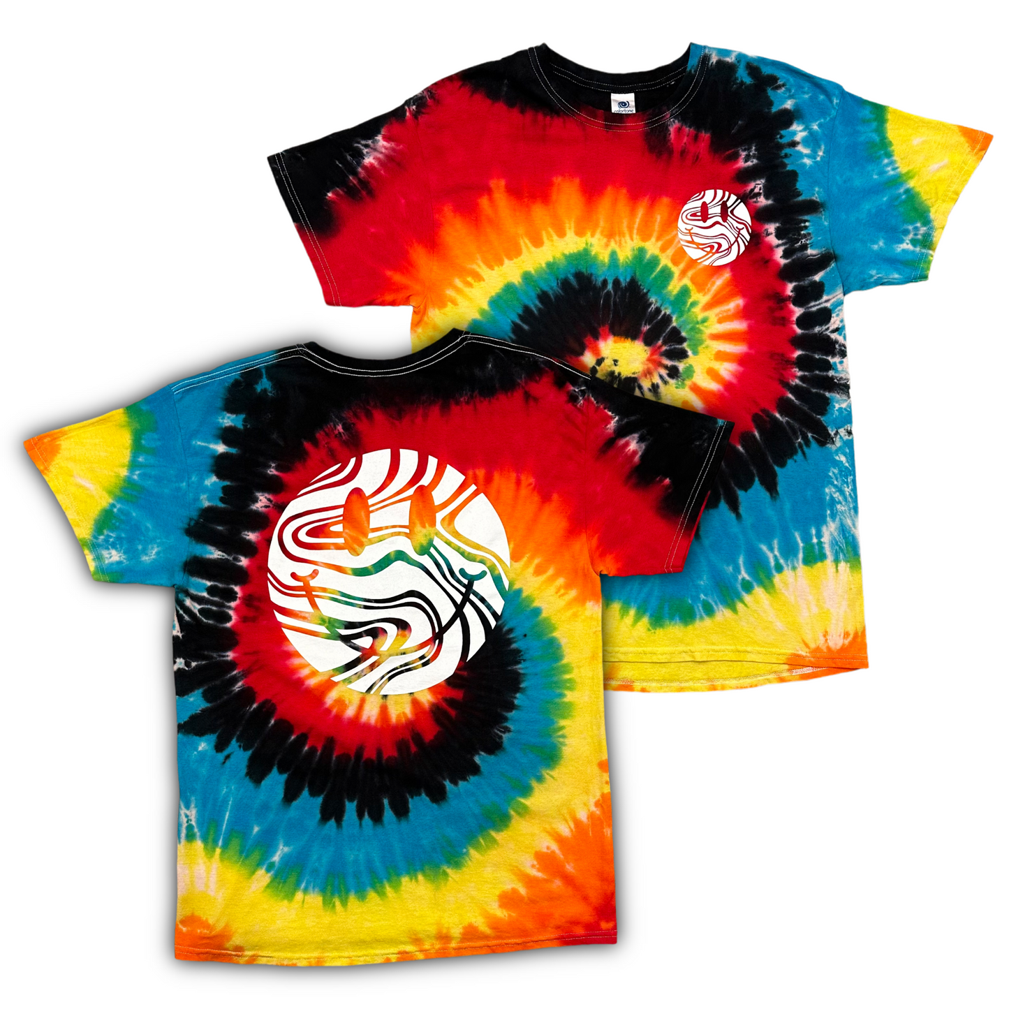 Tie Dye Smile Logo T-Shirt